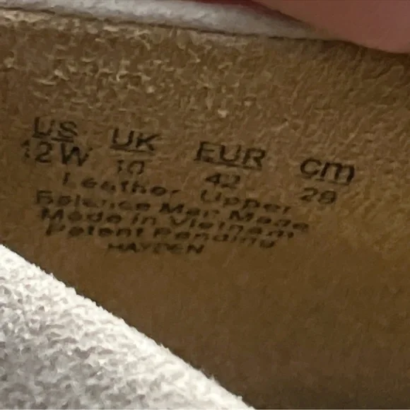 Naturalizer Hayden Suede Metallic Leather Flat Size 12 W - Picture 6 of 10